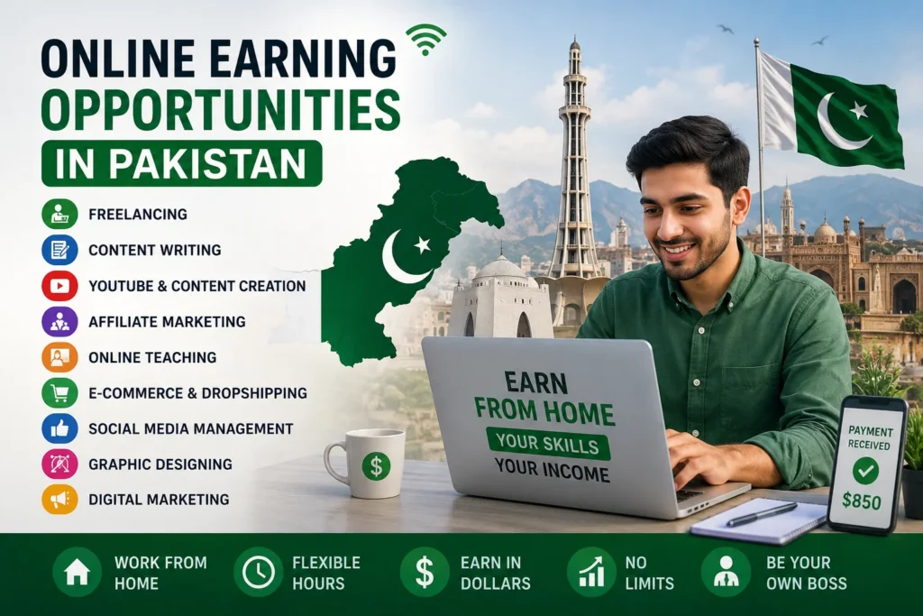 Online Earning Opportunities in Pakistan
